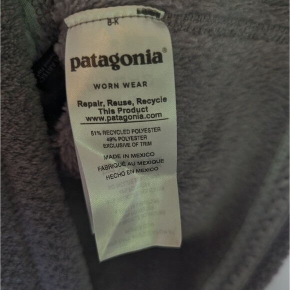 Patagonia Re-tool Snap Fleece Purple Pink Size M - Picture 5 of 5